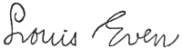 Signature de Louis Event