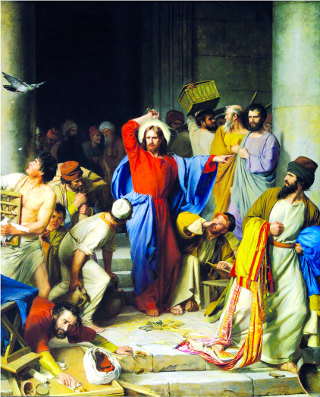 Jésus chasse les voleurs du temple