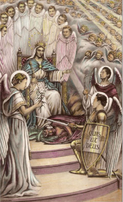 Marie saluée par les archanges 