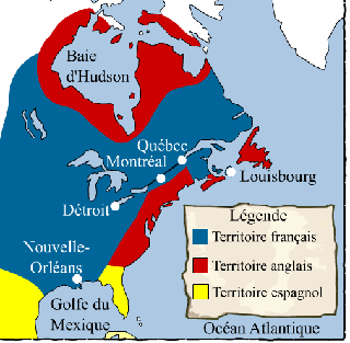 La Nouvelle-France vers 1745