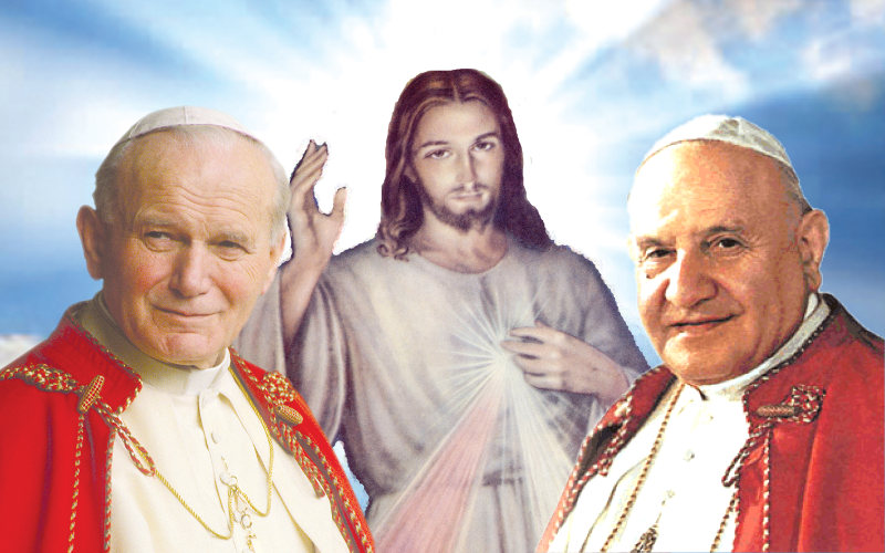 Saint Jean-Paul II et saint Jean XXIII