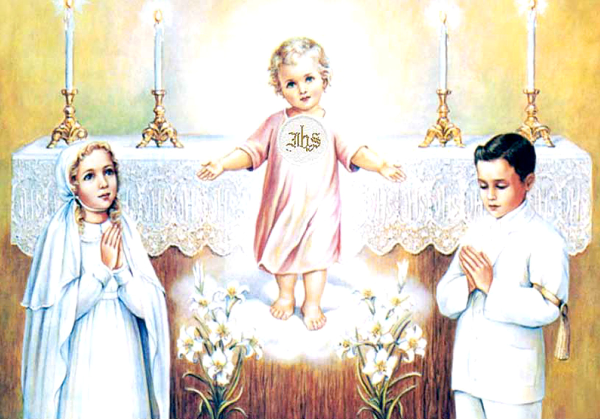 Enfant Jésus Eucharistie, première communion