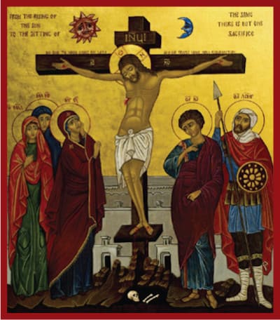 Jésus est crucifié et meurt sur la Croix