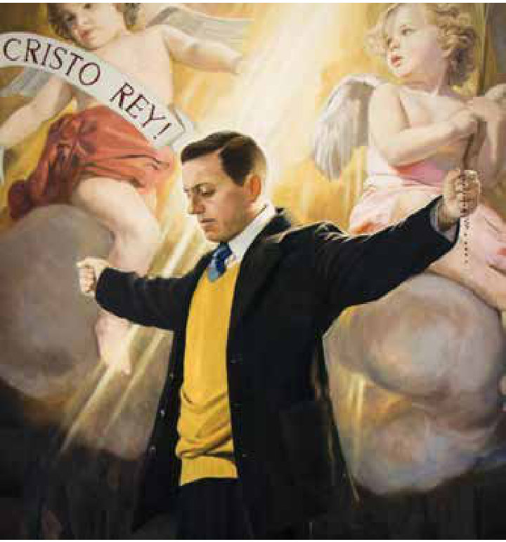 Le bienheureux Miguel Pro, martyr pour le Christ-Roi.