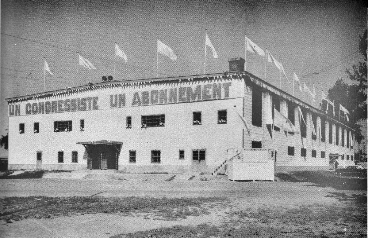 L'aréna du Parc Victoria - Congrès 1955