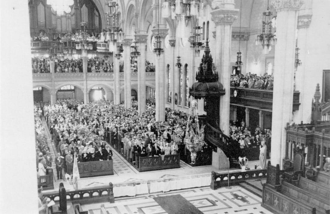 L'église St-Roch est pleine - Congrès 1955