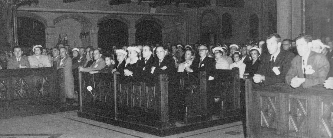 Pendant la messe — église St-Roch - Congrès 1955