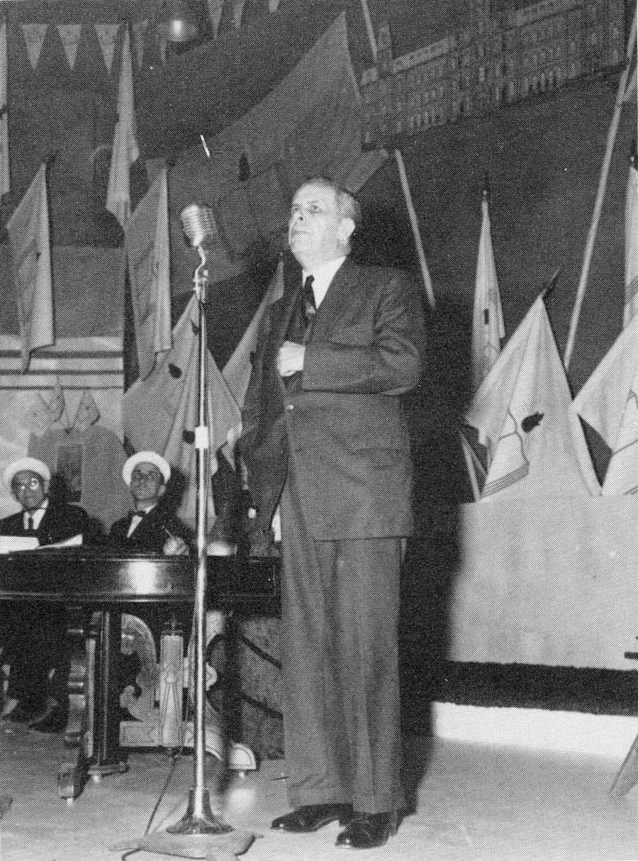 Bienvenue par S.H. le Maire Wilfrid Hamel de Québec - Congrès 1955