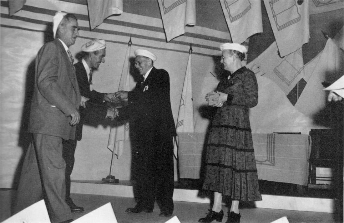 Les conquérants J.-Émile Ouellet et Roméo Clément - Congrès 1955