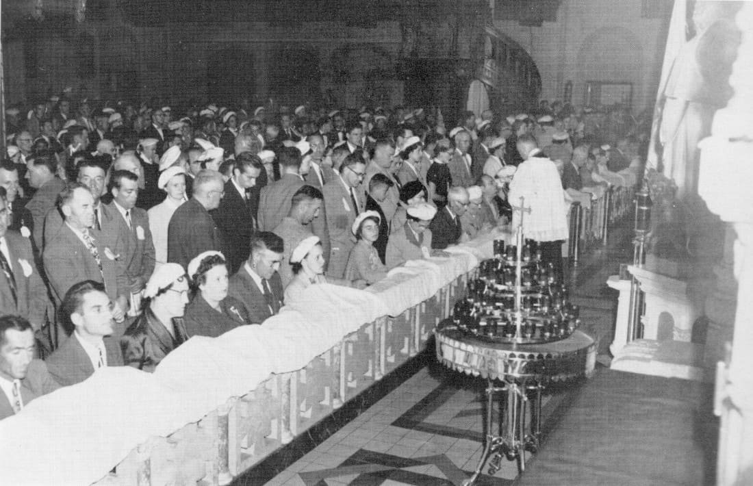 Le grand nombre de communiants — église St-Roch - Congrès 1955