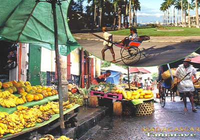 Marché au Madagascar