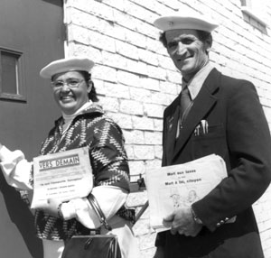 Maurice Dénommé et sa femme aux circulaires