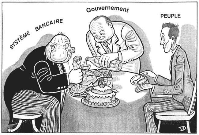 Caricature du gros banquier