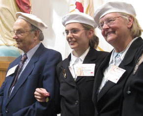 Lucie Parenteau et ses parents Lucien et Carmel Parenteau