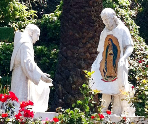 Statue de saint Juan Diego 