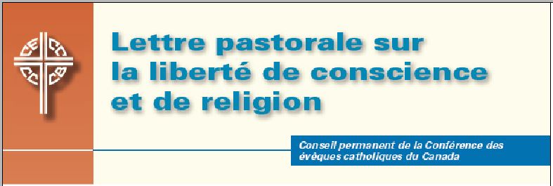 Lettre pastorale sur la liberté de conscience et de religion