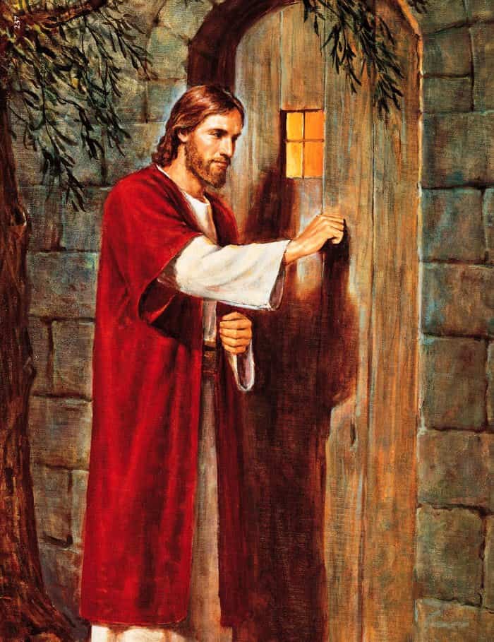 Jésus frappe à la porte de notre coeur