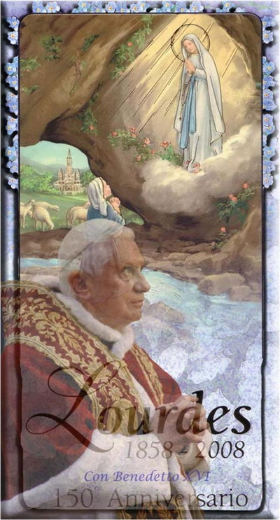 Pape Benoît XVI Lourdes