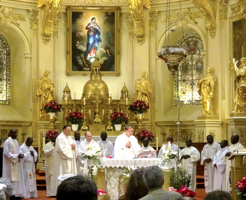 messe à la cathédrale Notre-Dame de Québec