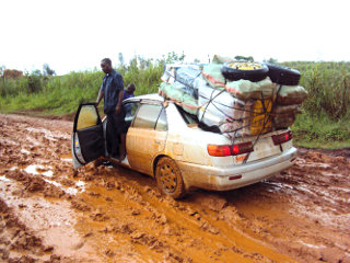 Voiture embourbée