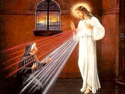 Apparition de Jésus à soeur Faustine