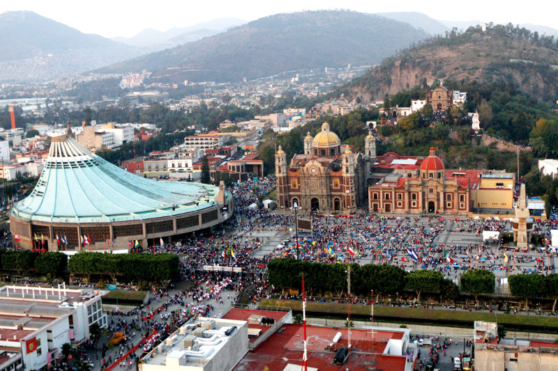 Le sanctuaire de Notre-Dame de Guadalupe à Mexico