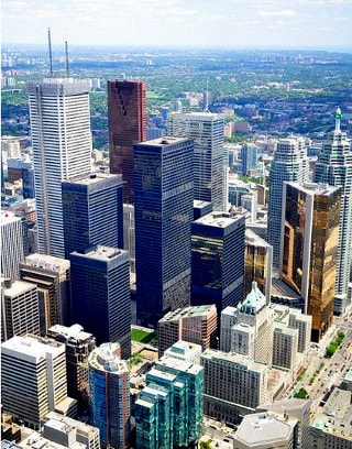 Le quartier bancaire de Toronto
