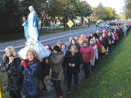 Procession Rosaire à la frontière