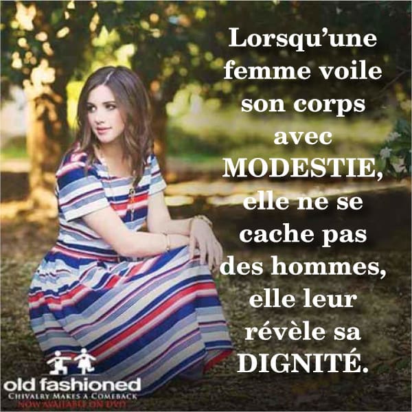 La modestie est synonyme de dignité