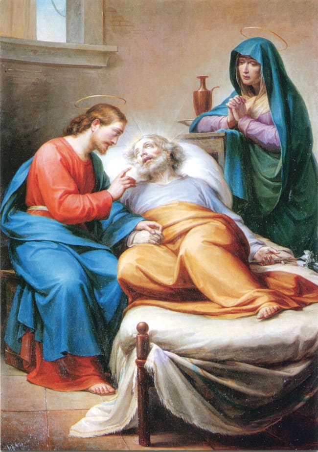 Prières et pensées à Saint Joseph, Père de Jésus, Epoux de la Vierge Marie, et Saint Patron de l'Eglise... - Page 13 Mort-de-saint-joseph