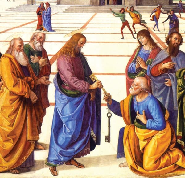 Jésus remet les clés à saint Pierre