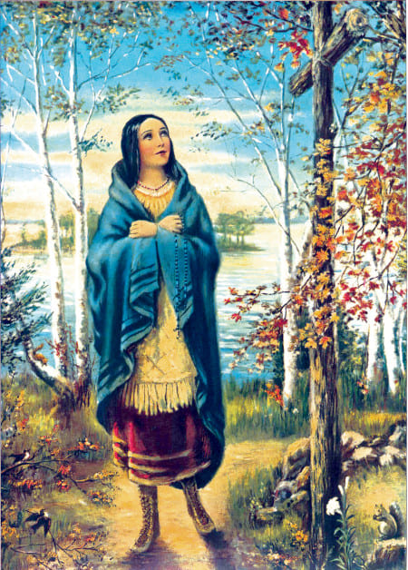 La bienheureuse Kateri Tekakwitha Mystique Mohawk d’Amérique du Nord