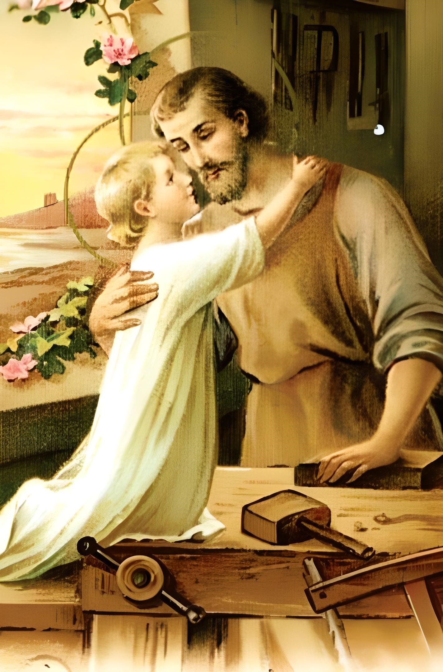 Saint Joseph et l'enfant Jésus